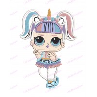 Unicorn LOL Dolls Surprise Applique Design